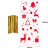 200 PCS Christmas Cellophane Goody Bags Assortment for Holiday Treats, Party Favors, Candy Bags, Gifts, Party Supplies view 2