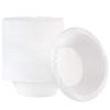 200 Count Disposable 12 ounce White Plastic Soup Bowls view 1