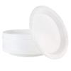 100 Count Disposable 9 Inch White Plastic Dinner Plates large view 1