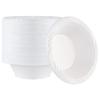 100 Count Disposable 12 ounce White Plastic Soup Bowls view 1