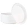 100 Count Disposable 10 Inch White Plastic Dinner Plates Extra Large view 1