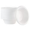 100 Count Disposable 5 ounce White Plastic Dessert Bowls view 1