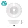 400 Count Disposable 5 ounce White Plastic Dessert Bowls view 2