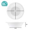 400 Count Disposable 18 ounce White Plastic Soup Bowls view 2