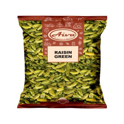Aiva Green Raisins (2 LB) Bulk Premium Seedless Dried Fruit for Snacking, Baking, and Cooking