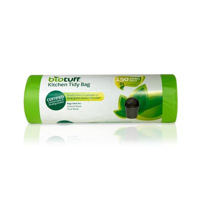Biotuff Kitchen Tidy Bin Liner 150 Bags, Small, 8 Litre Capacity