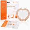 Sacral Silicone Foam Dressing with Border for Sacrum Ulcer, Pressure Ulcer, Butt Bed Sore, Size 7''x7''(4.9''x5.3'' Pad), Painless Removal High Absorbency, Bedsore Wound Bandage,5 Pack view 1