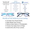 ProEyes Lyra,Progressive Multifocal Blue Light Blocking Readers w/Spring Hinge, Anti-Reflective Resin Lens, 0 Power on Top Lens (Brown, 1.00 x) view 2