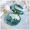 Cute Fashion Contact Lens Case, Color Sparkles Contact Lens Care Vision Care Nobleness Contact Lens Cases Kit with Mirror, Tweezers, Stick Connection, Keep Contact Lens from Drying (Green) view 2