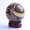1pc 70-80mm Brown Septarium Quartz Natural Stone Crystal Ball Sphere view 1