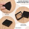 BENECREAT 12Pack Black Gemstone Display Box 2" x 0.78" Jewelry Box Container with Clear Top Lids for Gems, Coins, Christmas Festival Wedding Jewelry Packing view 4