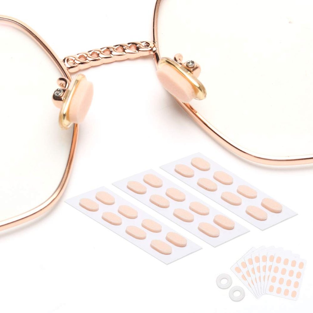 60 Pairs Soft Foam Nose Pads, Self Adhesive Nose Pads Anti-Slip Nosepads for Eyeglasses Sunglasses Reading Glasses, Comfortable and Protect The Makeup