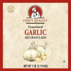 Chef Quality granulated garlic 7lb unit Case of 4