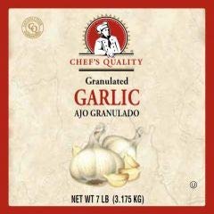 Chef Quality granulated garlic 7lb unit Case of 4