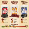 Dried Chile Peppers Variety Pack (12 oz Total) - Ancho, Guajillo, Pasilla Chiles  Staple for Mexican Recipes - Birria, Salsa, Sauces, Stews, Tamales By Amazing Chiles and Spices view 2