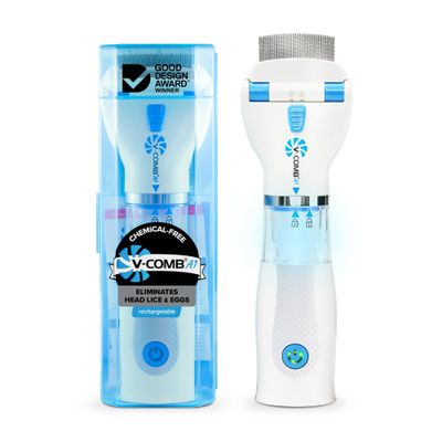 A1 Rechargeable Chemical-Free Lice Removal Electric Comb, Pack of Refill Filters, Natural Head Lice Solution for Children & Adults, Electric Lice Vacuum Comb, for All Hair Types, Gentle Lice Care