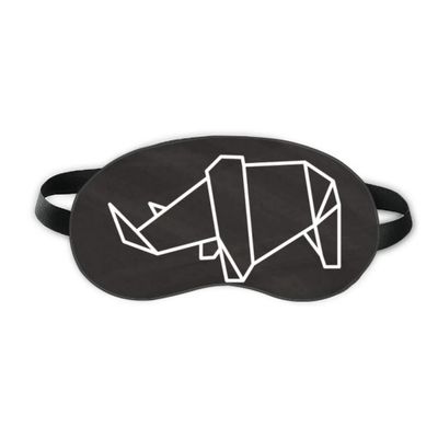 Abstract Origami Rhinoceros Geometric Shape Sleep Eye Shield Soft Night Blindfold Shade Cover