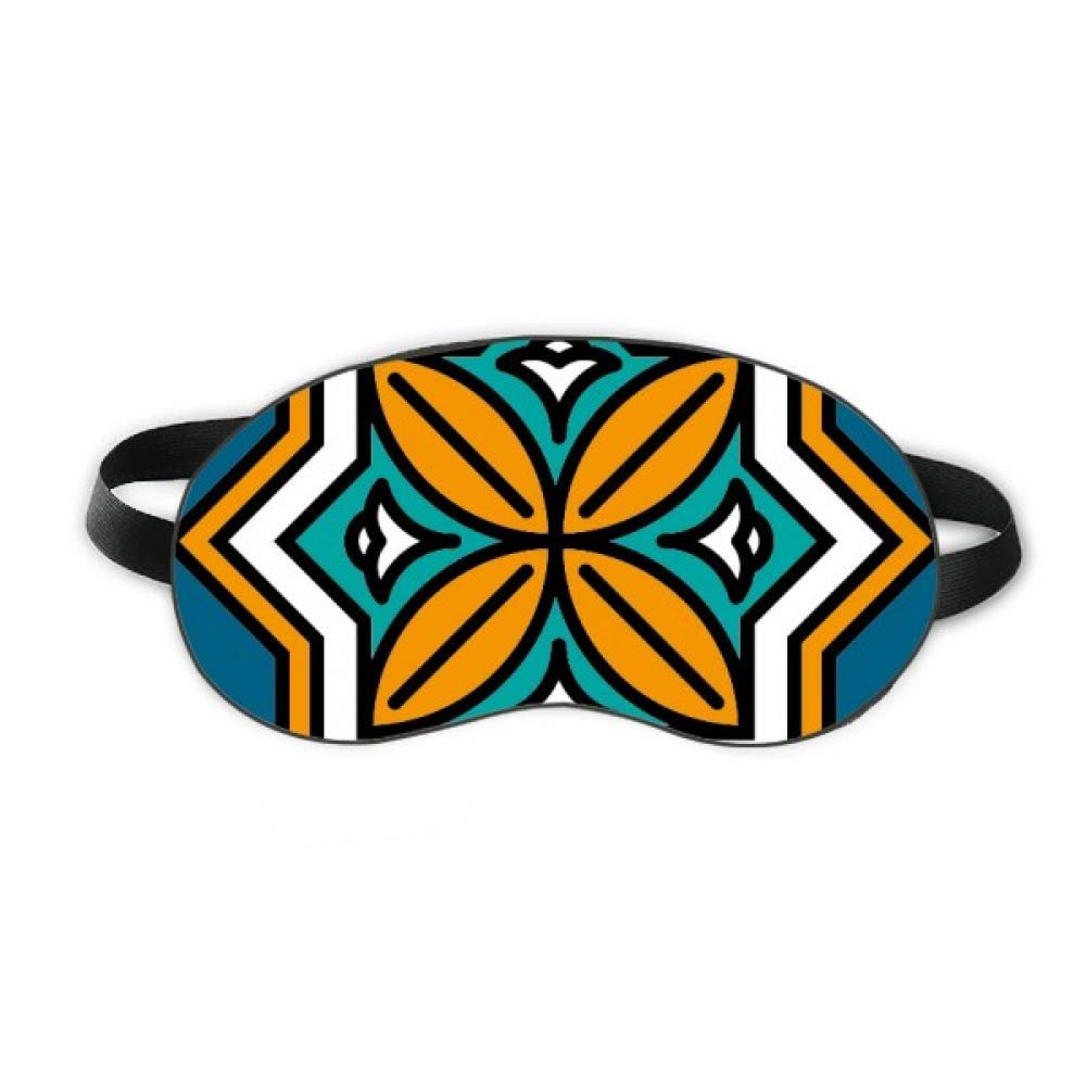Abstract Geometry Morocco Style Pattern Sleep Eye Shield Soft Night Blindfold Shade Cover