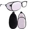 eZAKKA Eye Patches for Adults Kids Eye Patch for Glasses Silk Patch for Lazy Eye Amblyopia Strabismus and After Surgery (Light Pink + Black) view 1
