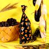 100 Pieces Halloween Cellophane Bags Candy Corn Pattern Cello Treat Bags with 200 Pieces Gold Twist Ties for Chocolate Candy Cookies and Snacks view 3