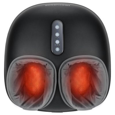 Medcursor Foot Massager with Heat - Shiatsu Feet Massage Machine Delivers Relief for Tired Muscles & Plantar, Deep Kneading Therapy, Multi-Level Settings for Home, Office Use, Size up to 13"