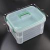 Nesmilers Large Family First-Aid Box, Clear Medicine Storage Box with Tray view 2