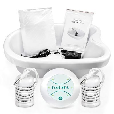 Ionic Detox Foot Bath Machine, Personal Ionic Foot Cleanse Ionic Foot Bath SPA Machine Foot Detox System for Home Beauty Salon Spa with Basin, 100 Liners