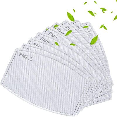 100pcs PM2.5 Activated Carbon Filter for Cloth Mask Ship from USA, 5 Layers Replaceable Anti Haze Filters Paper for Reusable Face Cover Outdoor - Anti Fogging Health Protection