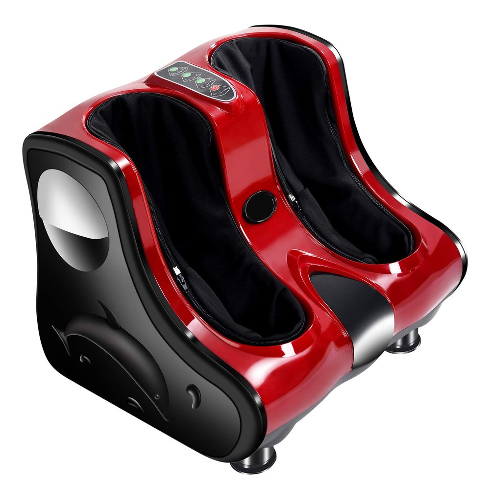 ARLIME Foot Massager with Heat, Shiatsu Feet Massage Machine, 3-Level Intensity Modes, Deep Kneading Vibration, Electric Foot Massager for Neuropathy, Circulation and Leg Pain Relief