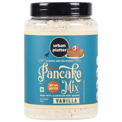 Urban Platter Vegan Vanilla Pancake Mix 650g / 23oz [Just Water]