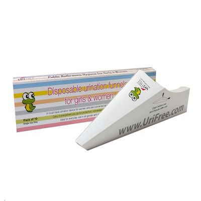 UriFree Disposable Urination Funnel for Girls and Women - Shipped Free, Pack of 10 funnels