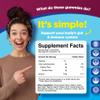 Advanced Fiber Gummies for Adults - Chicory Root Supplement with Prebiotic Support & Coconut Oil for Gut & Digestive Health - Soluble Digestion Capsules for Stomach Regulation & Immune Aid - 60 Ct view 3
