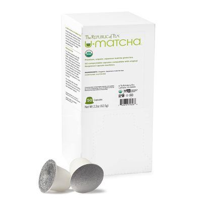The Republic of Tea Organic UMatcha Green Tea Latte Capsule-Compatible Recyclable Pod (50 count)