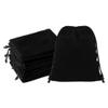 Mandala Crafts 4x6 Black Velvet Drawstring Bags - 50 Small Velvet Drawstring Pouches Bulk for Event and Wedding Favor, Gift Wrapping, Packaging, and Jewelry Gift Bags view 1