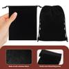 Mandala Crafts 4x6 Black Velvet Drawstring Bags - 50 Small Velvet Drawstring Pouches Bulk for Event and Wedding Favor, Gift Wrapping, Packaging, and Jewelry Gift Bags view 2
