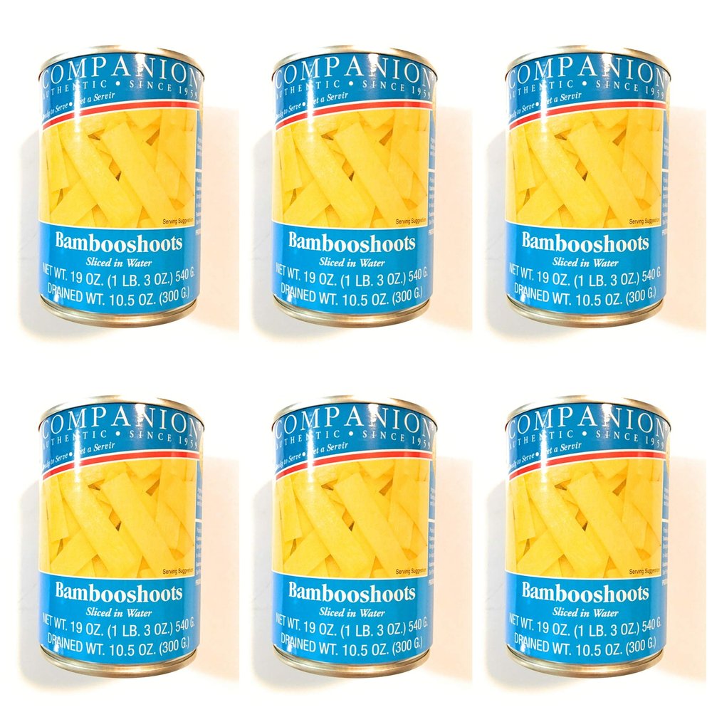 6 Pack Companion Bambooshoots Sliced In Water 19 Oz Each