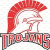 1/2 Sheet - Trojans Helmet Mascot Birthday - D965 - 2D Edible Cake Cupcake Party Topper view 1