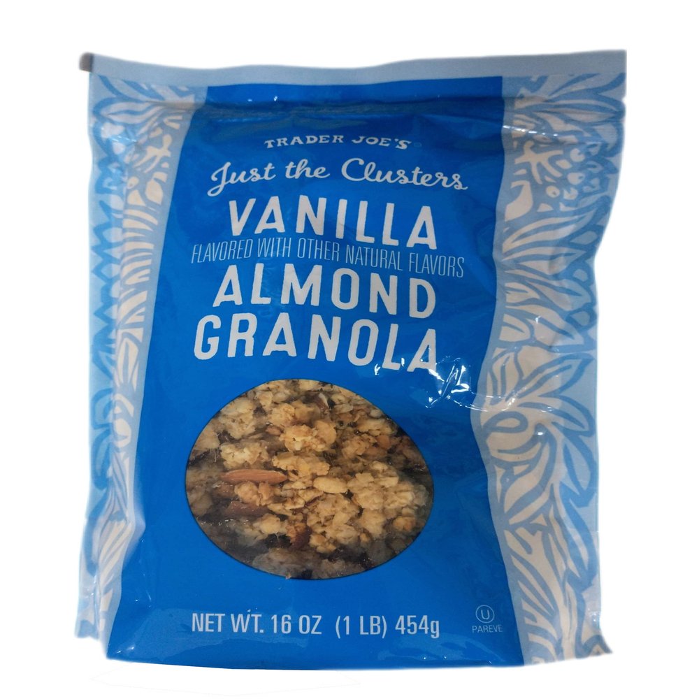 Trader Joe's Just the Clusters Vanilla Almond Granola Cereal (Pack of 2)