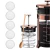 5 Pack French Press Replacement Filter Screen Reusable Stainless Steel Mesh Filters for 350ml / 11.8 oz French Press Coffee Maker view 2