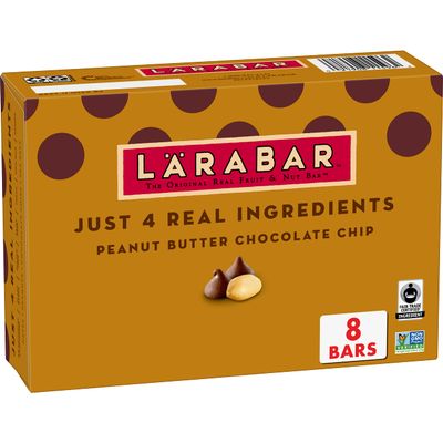 Larabar Peanut Butter Chocolate Chip, Gluten Free Fruit & Nut Bar, 8 Ct