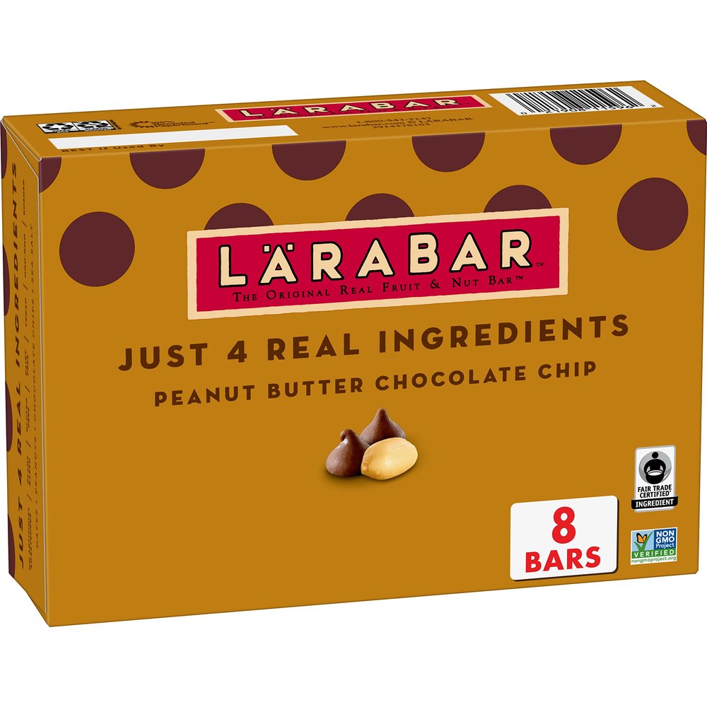 Larabar Peanut Butter Chocolate Chip, Gluten Free Fruit & Nut Bar, 8 Ct