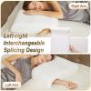 HOMCA Memory Foam Cuddle Pillow for Couples, Side Sleeper Pillow with Arm Hole, Ergonomic Support for Head, Neck and Arm with Breathable Washable Pillowcase view 3
