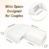 HOMCA Memory Foam Cuddle Pillow for Couples, Side Sleeper Pillow with Arm Hole, Ergonomic Support for Head, Neck and Arm with Breathable Washable Pillowcase view 4