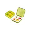 2 PCS Medicine Plan Pill Box.Push Button (4 Cells) Pill, Medicine, Vitamin Organizer Box - Cyan-Blue view 1
