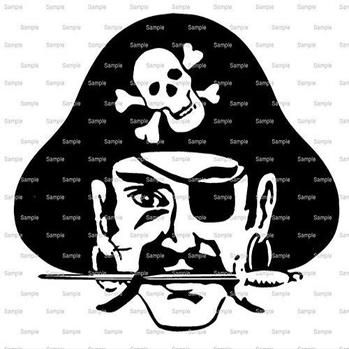 1/2 Sheet - Pirates Mascot Birthday - D952 - 2D Edible Cake Cupcake Party Topper