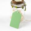 100pcs Gift Wrap Tags with String,Green Rectangle Craft Paper Blank Hang Tags,Price Tags,2.75x1.6inches view 2
