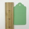 100pcs Gift Wrap Tags with String,Green Rectangle Craft Paper Blank Hang Tags,Price Tags,2.75x1.6inches view 3