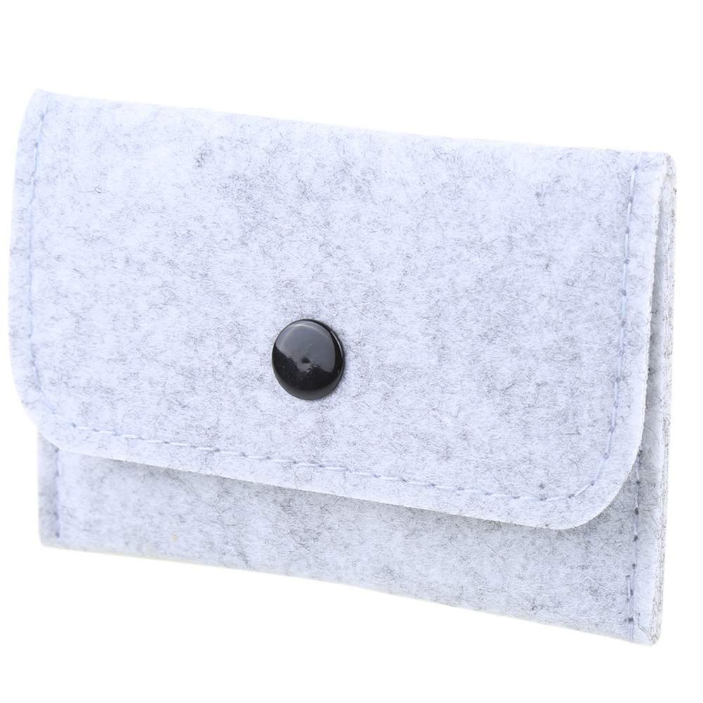2 Pack Birth Control Pill Case with 34 Grayish for Women Privacy Protection Contraceptive Medicine Holder Packet Sleeve Pouch Wallet