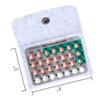2 Pack Birth Control Pill Case with 34 Grayish for Women Privacy Protection Contraceptive Medicine Holder Packet Sleeve Pouch Wallet view 3