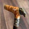 Cane BURL Walking Stick Canes Sticks Reeds Wooden Wood Handmade Men's Accessories Exclusive and Unique (#B4) view 1